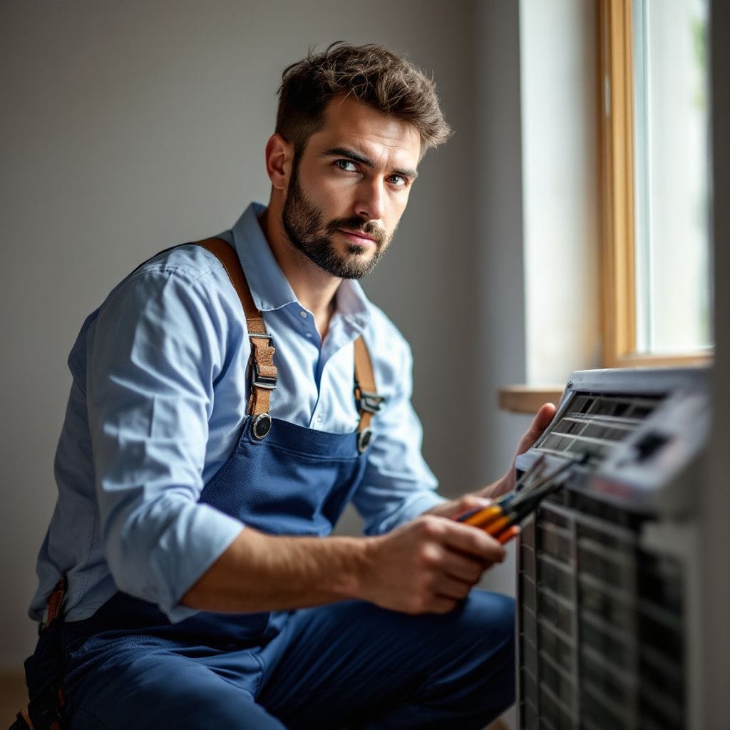 Técnico Toshiba Trabajando